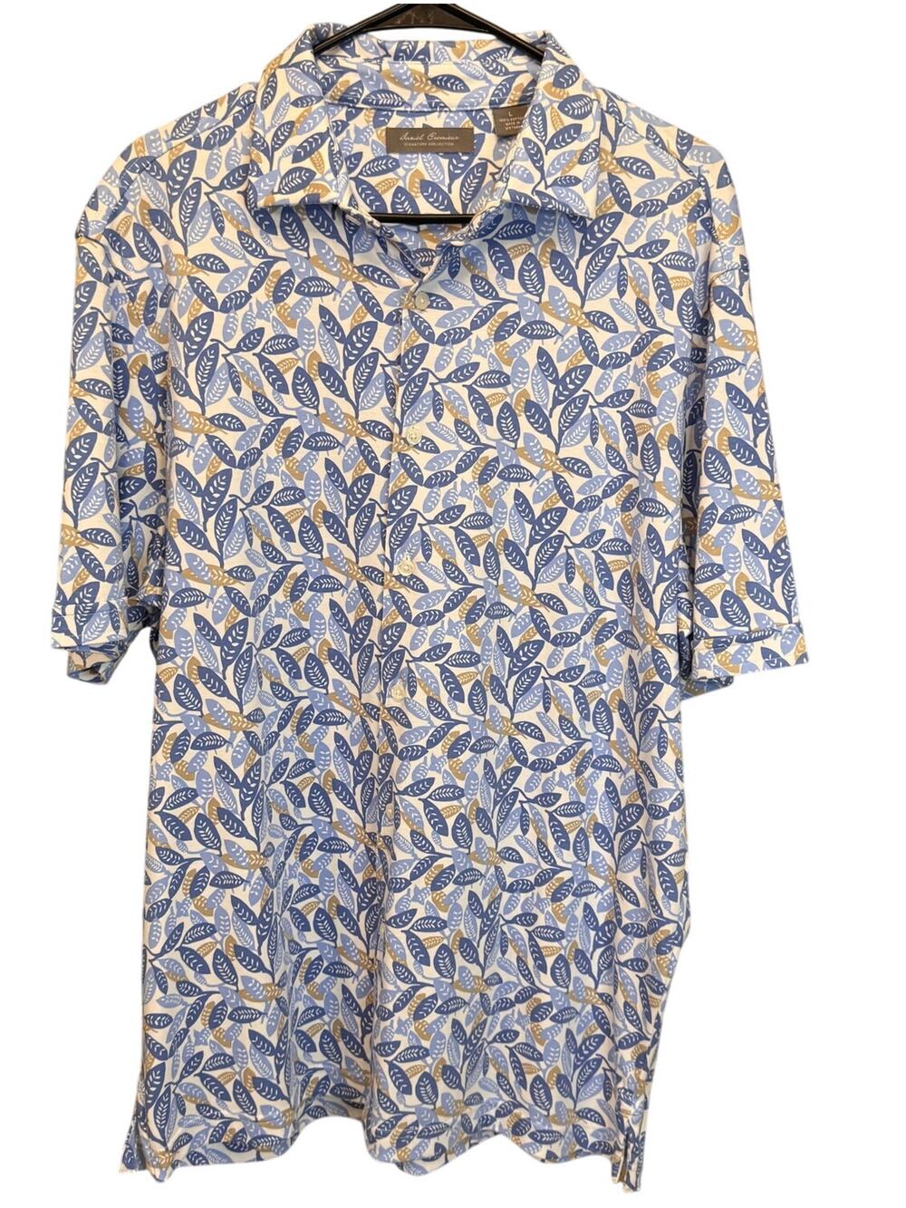 NEW DANIEL CREMIEUX ~ Men's 100% Cotton Short Sleeve Shirt Size L